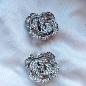 Swarovski Crystal Clip On Earrings